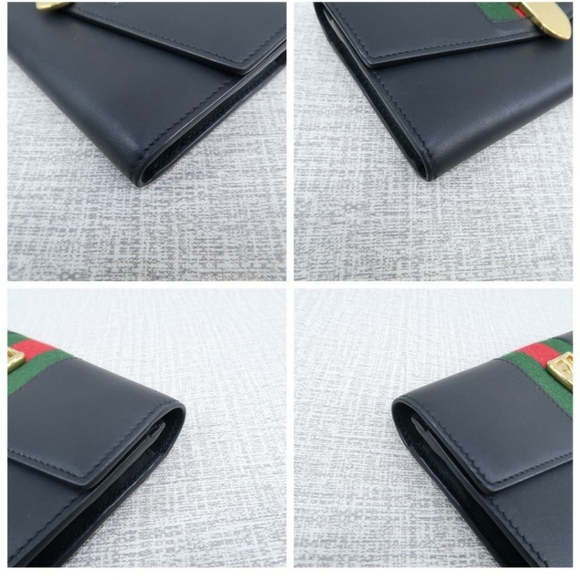 GUCCI SYLVIE CALFSKIN WALLET - Picture 2 of 10